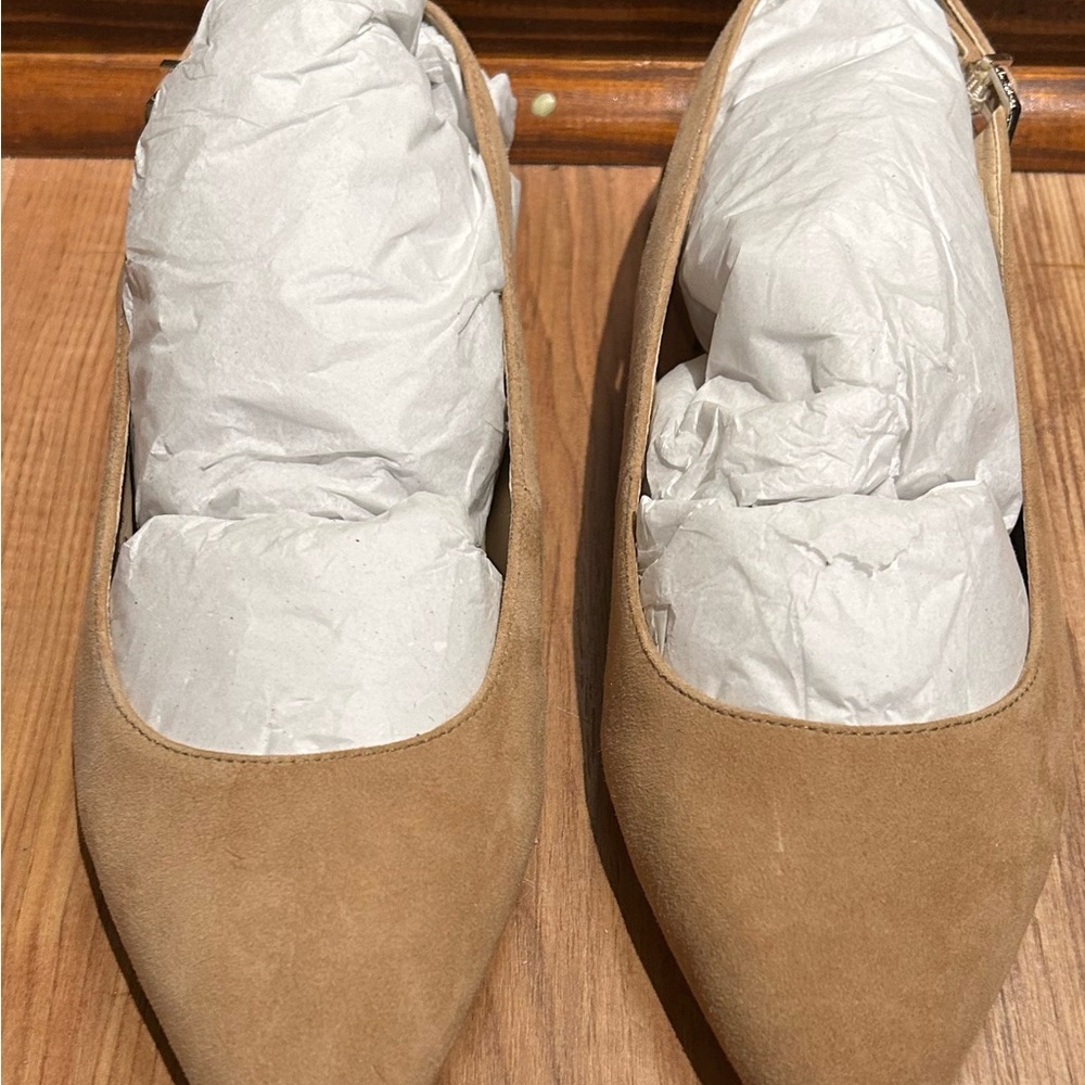 Sam Edelman Tan Suede Flats